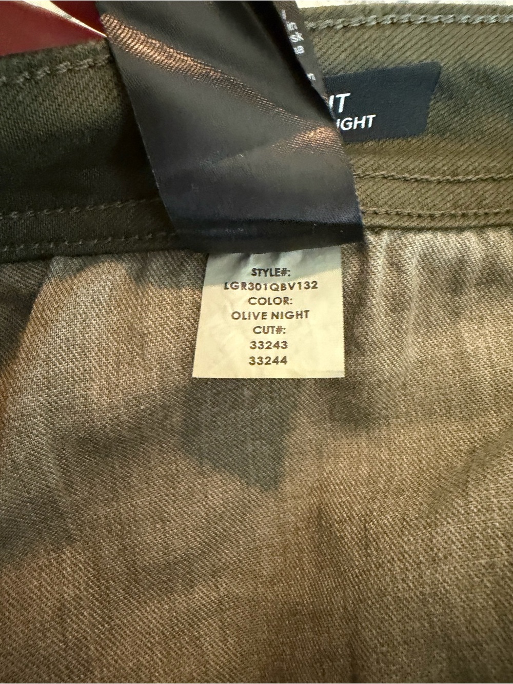 Liverpool Los Angeles Regent Relaxed Straight Olive Pants 38x32 - Picture 9 of 9